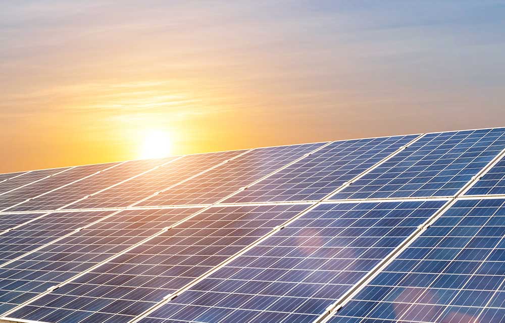 Solar panels on residential roof in Mauritius